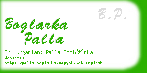 boglarka palla business card